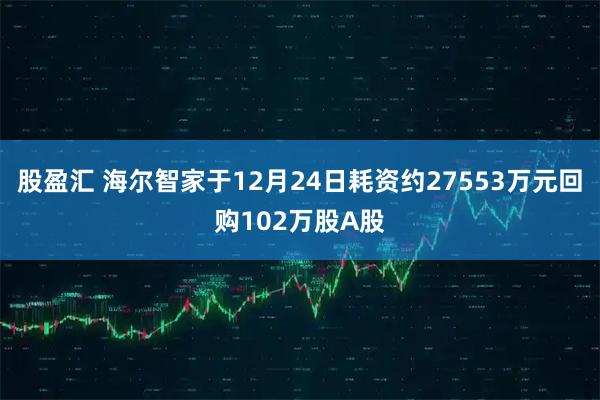 股盈汇 海尔智家于12月24日耗资约27553万元回购102万股A股