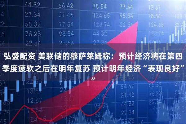 弘盛配资 美联储的穆萨莱姆称：预计经济将在第四季度疲软之后在明年复苏 预计明年经济“表现良好”